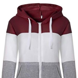 oiangi Women's Zip up Hoodie Jacket Fall Fashion Casual Long Sleeve Drawstring